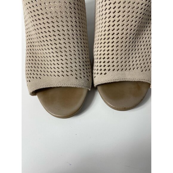 MARC FISHER Gabie Stacked Heel Bootie Sandal sz 8M - Picture 8 of 9